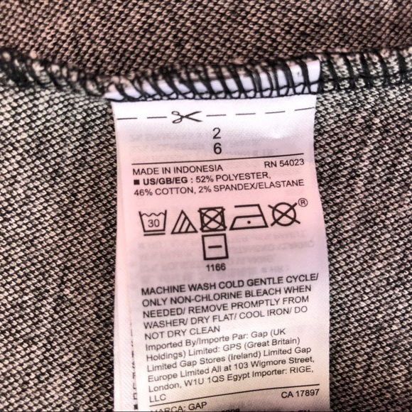 Gap Gray Plaid High Waisted Zipper A-Line Mini Skirt - Picture 8 of 8
